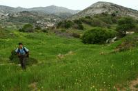 Therese enjoys hiking in the Naxos mountains.